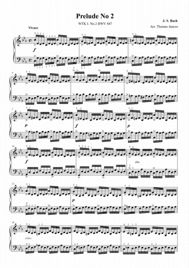 Prelude and Fugue in C minor BWV 847 (arr. Thomas Jancso)