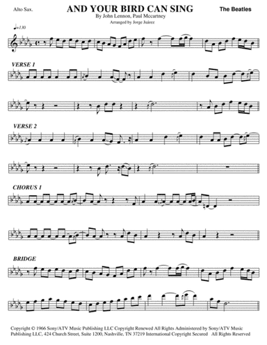 And Your Bird Can Sing (arr. Jorge Juárez)