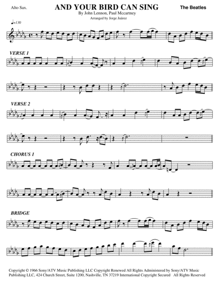 And Your Bird Can Sing (arr. Jorge Juárez)