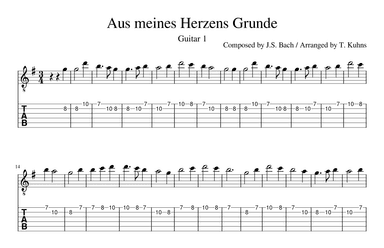 Aus meines Herzens Grunde (arr. Terry Kuhns)