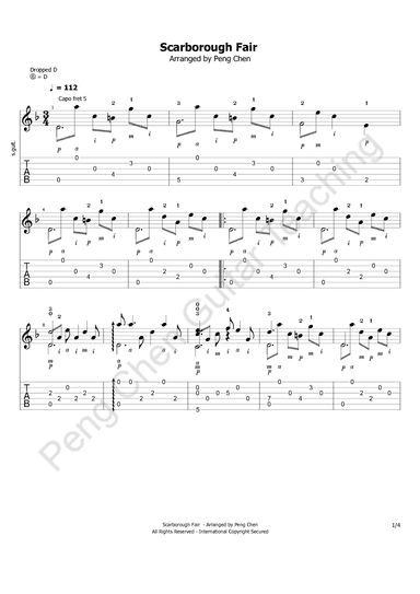 Scarborough Fair (arr. Peng Chen)