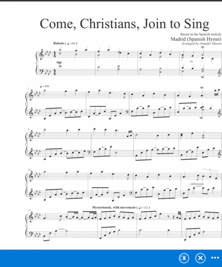 Come, Christians, Join to Sing (arr. Jennifer Mason)