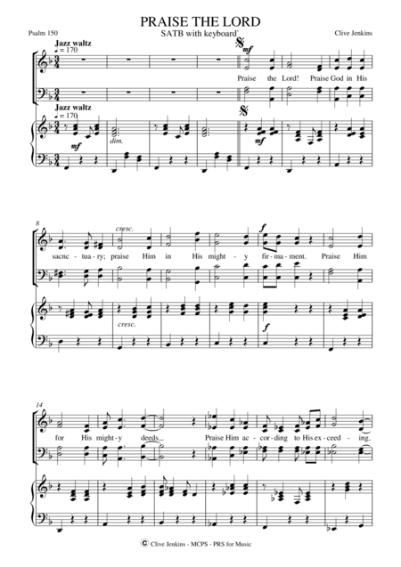 Praise The Lord (Psalm 150)