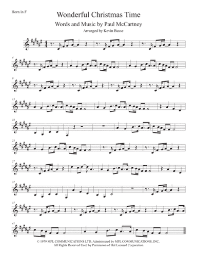 Wonderful Christmastime (arr. Kevin Busse)