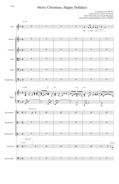 Merry Christmas, Happy Holidays (arr. Paul Langford)