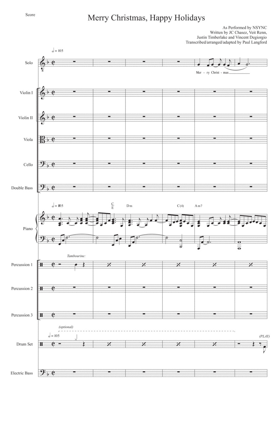 Merry Christmas, Happy Holidays (arr. Paul Langford)