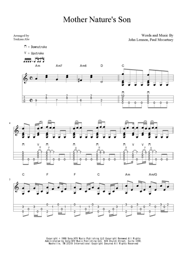 Mother Nature's Son (arr. Tsukasa Abe)