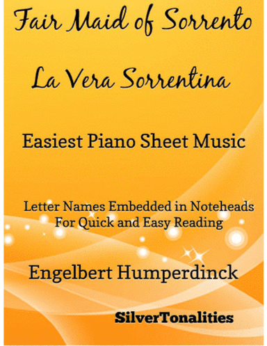 Fair Maid of Sorrento La Vera Sorrentina Easiest Piano Sheet Music (arr. SilverTonalities)