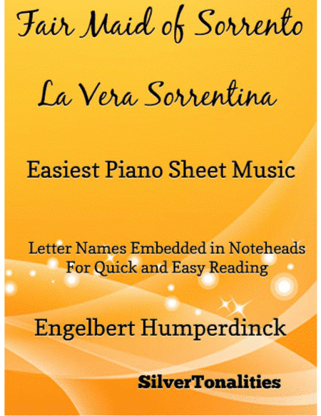 Fair Maid of Sorrento La Vera Sorrentina Easiest Piano Sheet Music (arr. SilverTonalities)