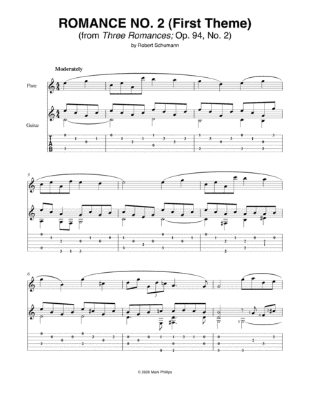 Romance No. 2 (First Theme) (arr. Mark Phillips)