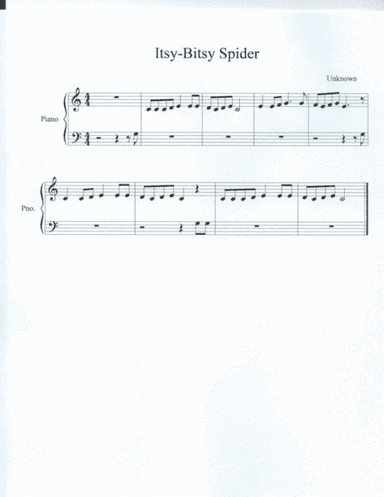 Itsy-Bitsy Spider (arr. Hannah Rukes)