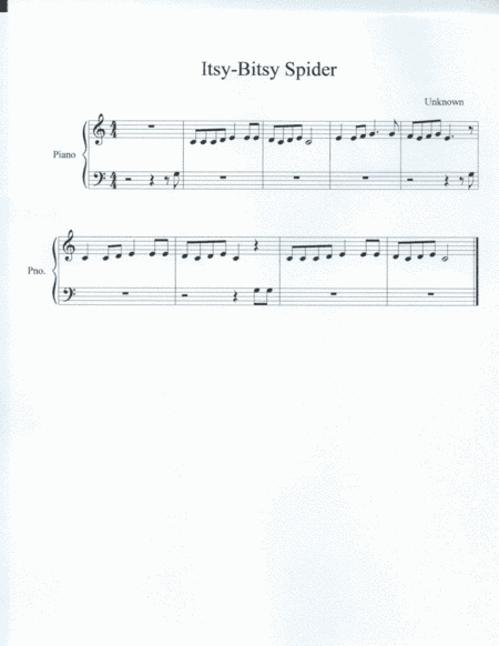 Itsy-Bitsy Spider (arr. Hannah Rukes)