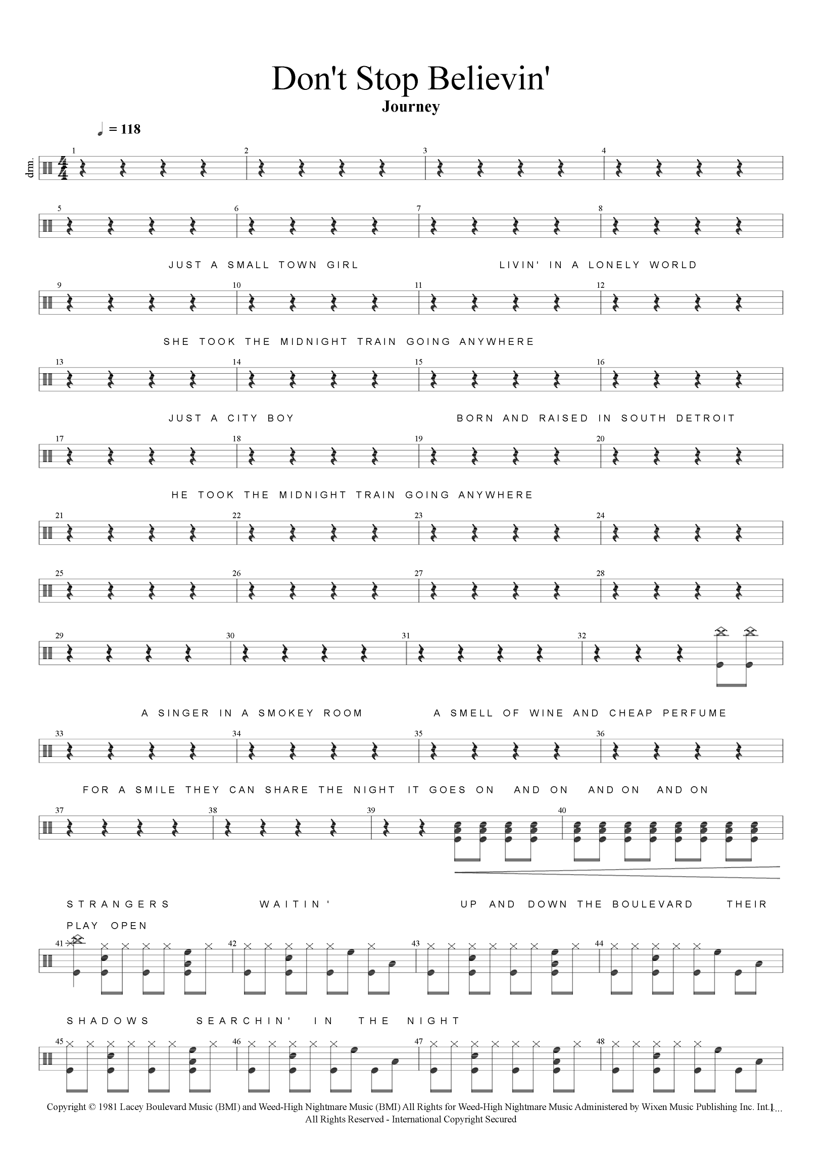 Don't Stop Believin' (arr. Cyril Mayer)