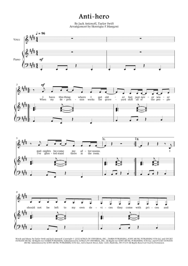 Anti-hero (arr. Henrique F Mangoni)