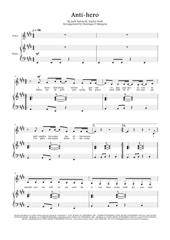 Anti-hero (arr. Henrique F Mangoni)