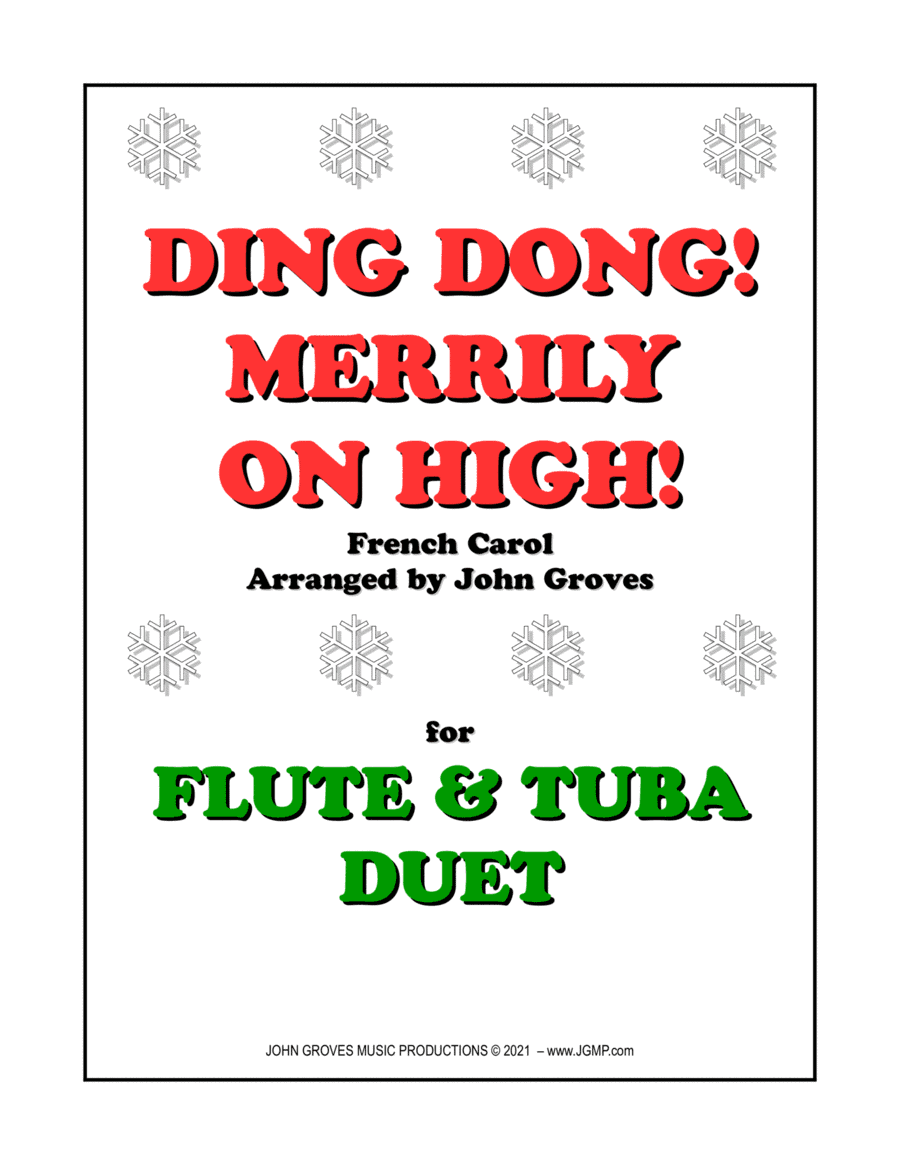 Ding Dong! Merrily on High! - Flute & Tuba Duet (arr. John Groves)