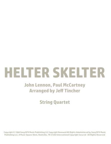 Helter Skelter (arr. Jeff Tincher)