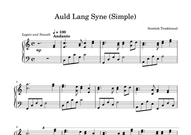Auld Lang Syne (Simple) (arr. Aaron Chu)