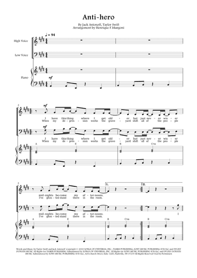Anti-hero (arr. Henrique F Mangoni)