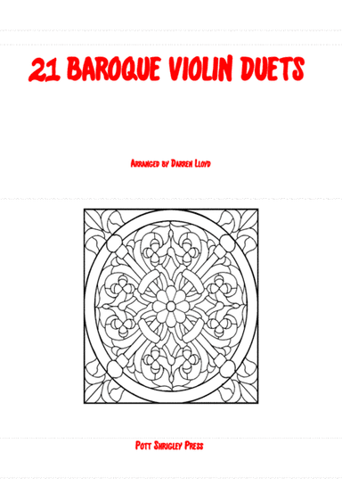 21 Baroque duets for 2 Violins