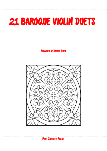 21 Baroque duets for 2 Violins