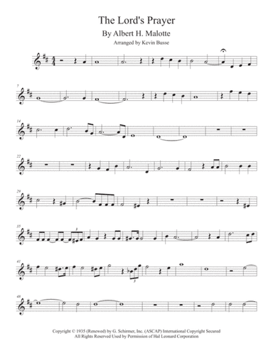The Lord's Prayer (arr. Kevin Busse)
