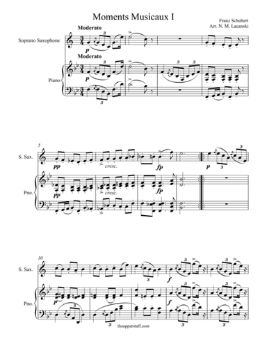 Moments Musicaux I (arr. Nick Lacanski)