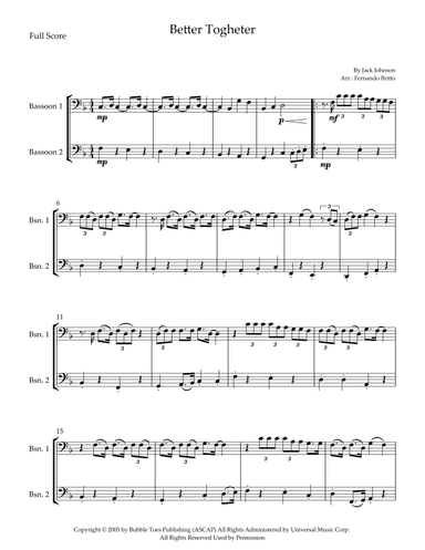 Better Together (arr. Fernando Britto)