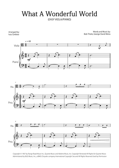 What A Wonderful World (arr. Iury Cardoso)