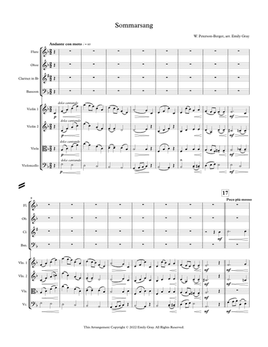 Sommarsang (Summer Song) (Octet) (arr. Emily Gray)