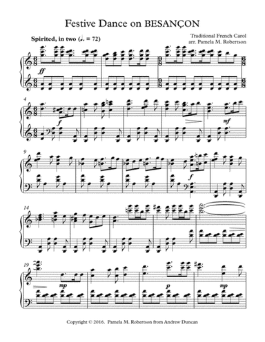 Festive Dance on BESANCON (People Look East) - Piano Solo (arr. Pamela M. Robertson)