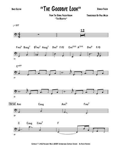 The Goodbye Look (arr. Accubass)