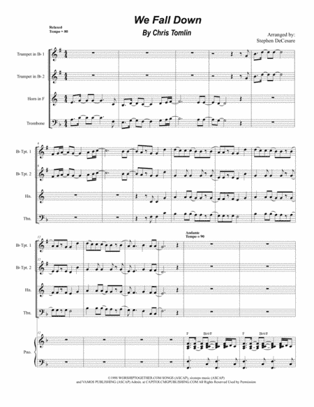 We Fall Down (arr. Stephen DeCesare)