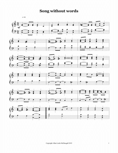 Song without words