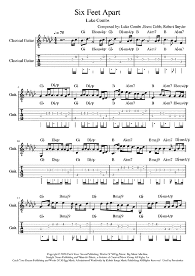 Six Feet Apart (arr. Farzad Sartakzade)