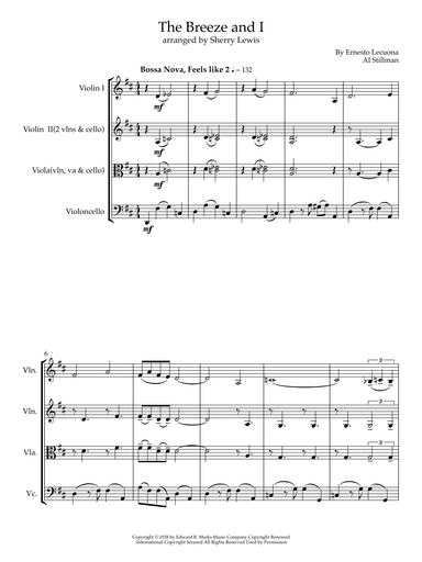 The Breeze And I (arr. Sherry Lewis)