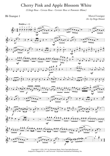 Cherry Pink And Apple Blossom White (arr. Diego Marani)