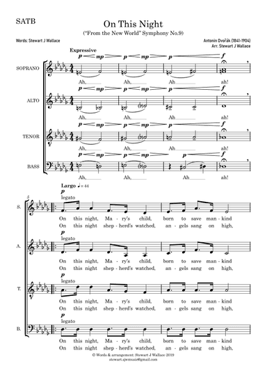 On This Night (arr. Stewart J Wallace)