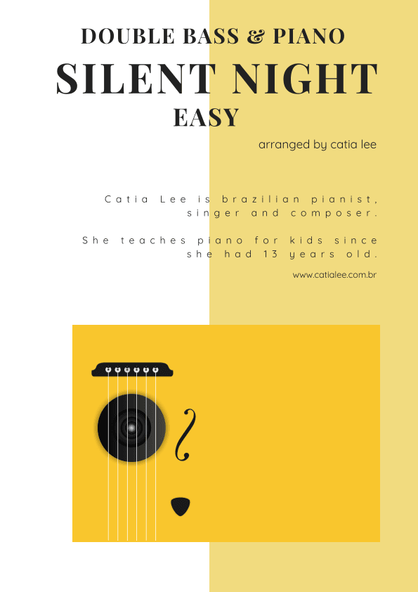 SIlent Night - Duet for Double Basst & Piano (arr. Catia Lee)