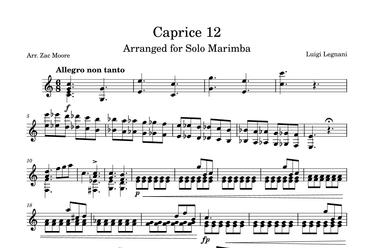 Caprice 12 (arr. Zac Moore)