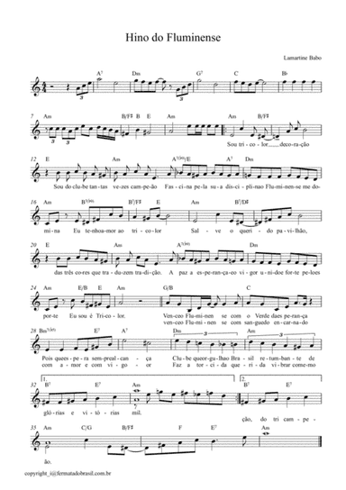 Hino do Fluminense (arr. Marcus Trancoso)