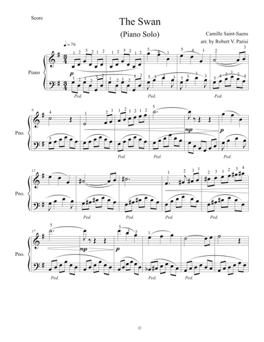 The Swan (arr. Robert V. Parisi)