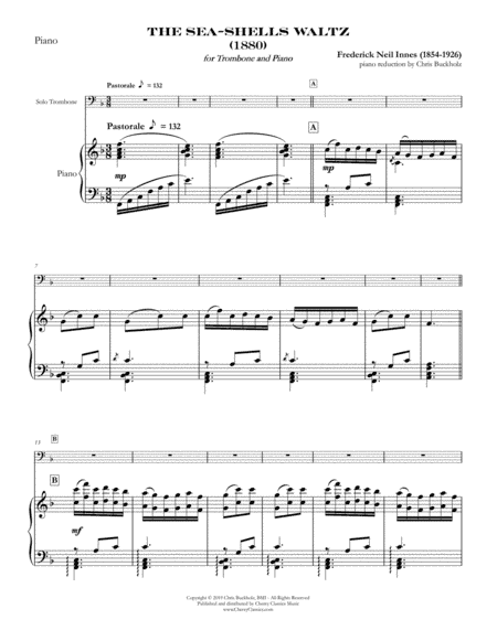 The Sea-Shells Waltz for Trombone and Piano (arr. Chris Buckholz)