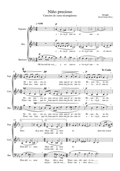 Niño precioso (arr. David Galán Parro)