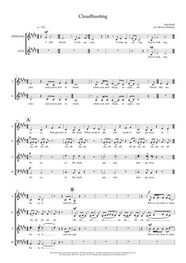Cloudbusting (arr. Becky Chalmers)