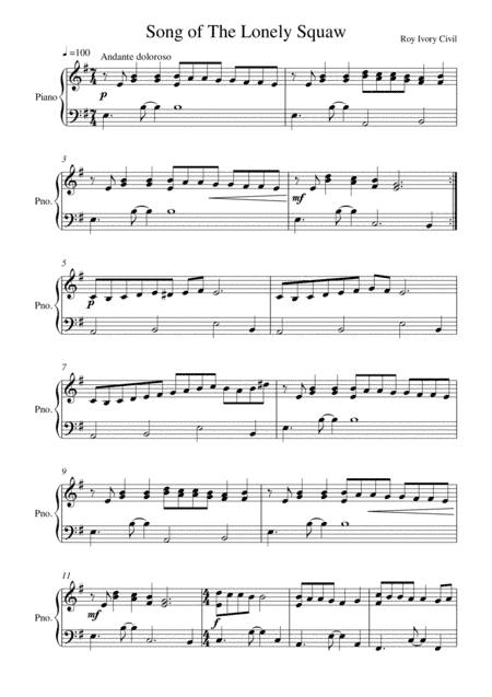 Song Of The Lonely Squaw