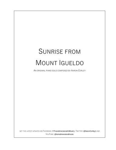 Sunrise from Mount Igueldo