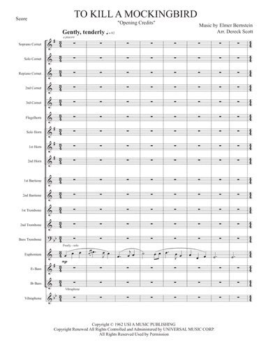 To Kill A Mockingbird (arr. Dereck Scott)