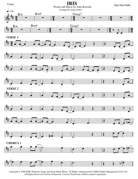 Iris (arr. Jorge Juárez)
