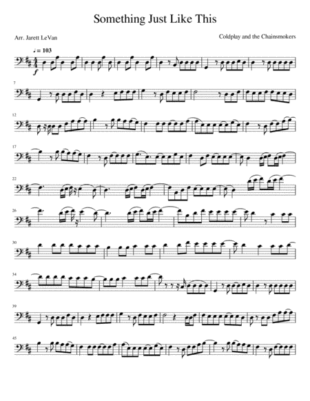 Something Just Like This (arr. Jarett LeVan)